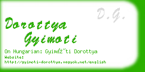 dorottya gyimoti business card